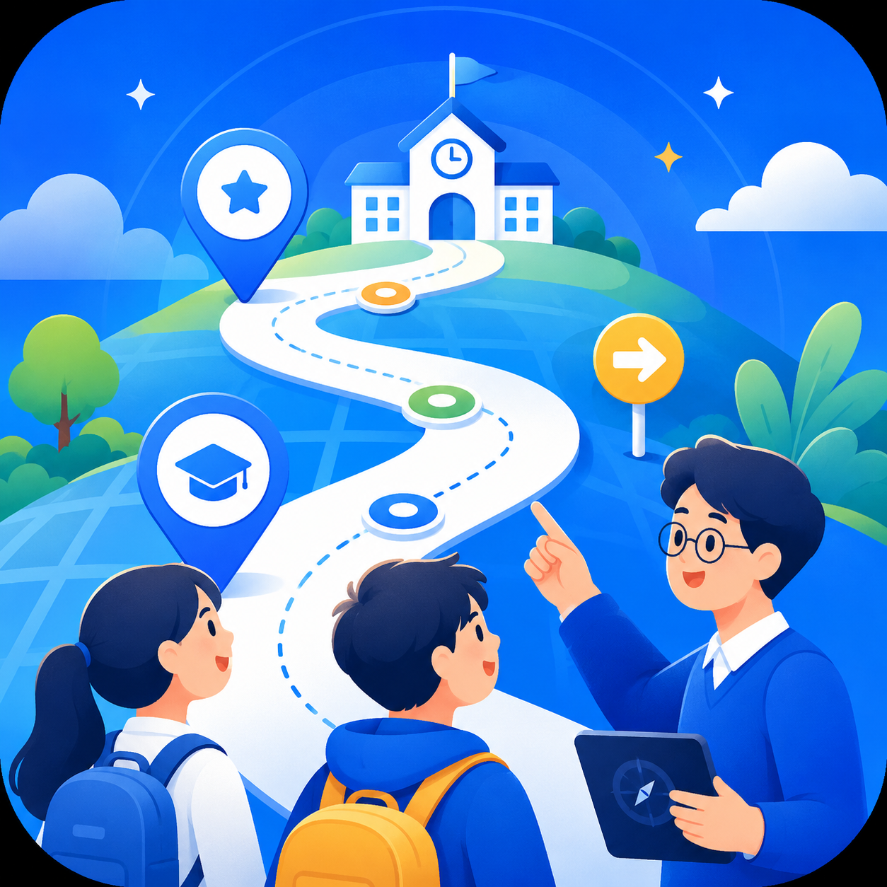 우리학교 AI 생존맵 로고